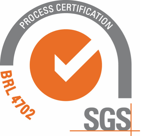 SGS process certification BRL 4702 badge.